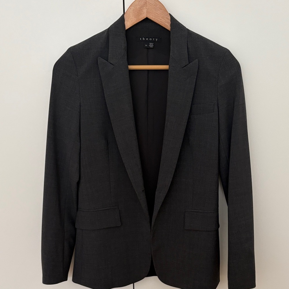 Theory Women's Charcoal Blazer
